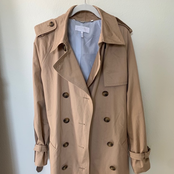 Escada Sport two-tone trench coat - Picture 2 of 11